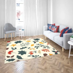 Autumn Leaves All-over Print Rug 2