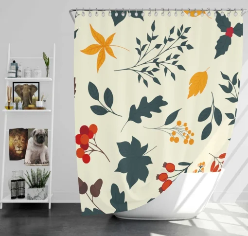 Autumn Leaves All-over Print Shower Curtain