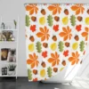 Autumn Leaves And Acorn Nut Shower Curtain