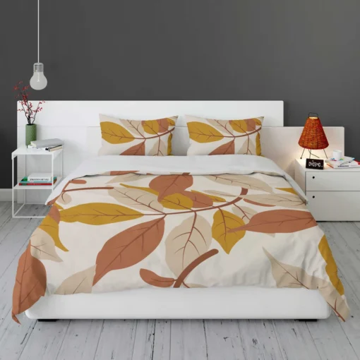 Autumn Leaves Art Design Bedding Set 1