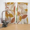 Autumn Leaves Art Design Curtain