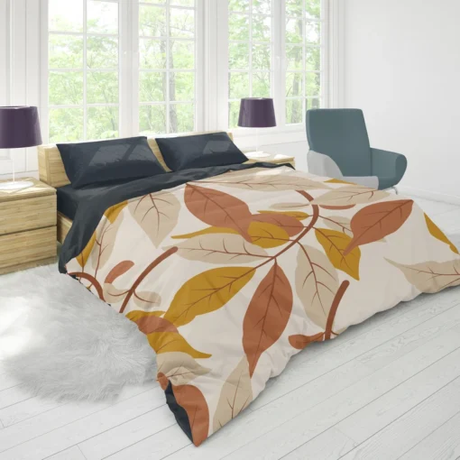 Autumn Leaves Art Design Duvet Cover 1