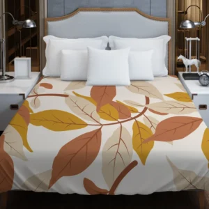 Autumn Leaves Art Design Duvet Cover