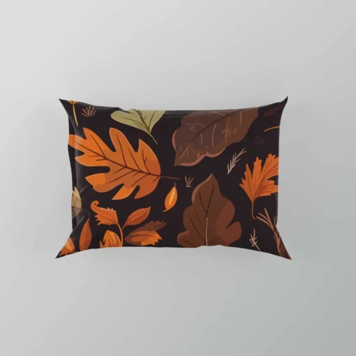 Autumn Leaves Hand Drawn Patterns Pillow Case