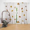 Autumn Leaves Infinite Pattern Curtain