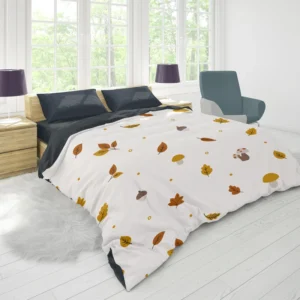 Autumn Leaves Infinite Pattern Duvet Cover 1