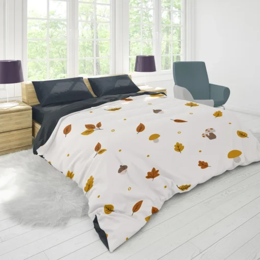 Autumn Leaves Infinite Pattern Duvet Cover 1