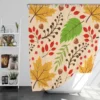 Autumn Leaves & Nuts Pattern Shower Curtain