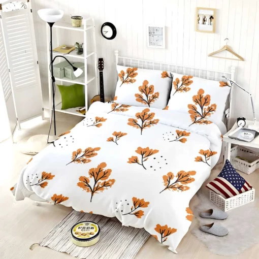 Autumn Leaves Pattern Bedding Set