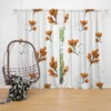 Autumn Leaves Pattern Curtain