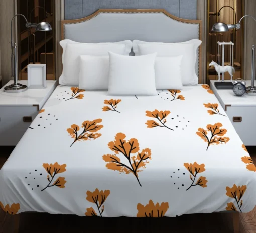 Autumn Leaves Pattern Duvet Cover