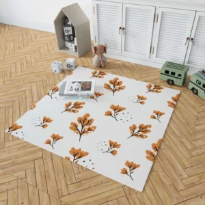 Autumn Leaves Pattern Rug 1