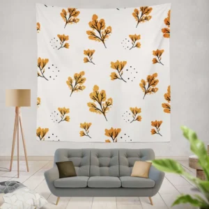 Autumn Leaves Pattern Wall Tapestry