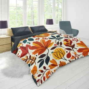 Autumn Mood Summer Print Design Duvet Cover 1