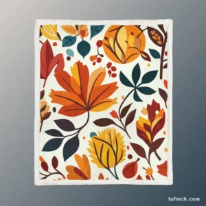 Autumn Mood Summer Print Design Sherpa Fleece Blanket 1