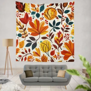 Autumn Mood Summer Print Design Wall Tapestry