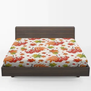 Autumn Rowan Berries Fitted Sheet 1