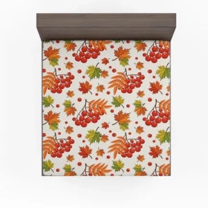 Autumn Rowan Berries Fitted Sheet