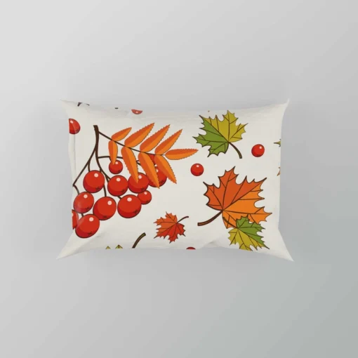 Autumn Rowan Berries Pillow Case