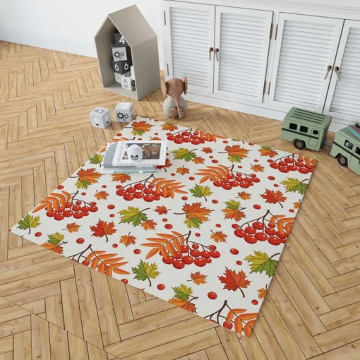 Autumn Rowan Berries Rug 1