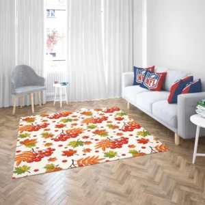 Autumn Rowan Berries Rug 2