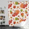 Autumn Rowan Berries Shower Curtain