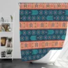 Aztec Bohemian Stripe Design Shower Curtain