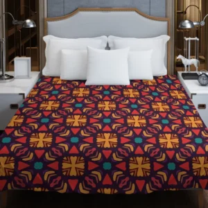 Aztec Falk Art Abstract Pattern Duvet Cover