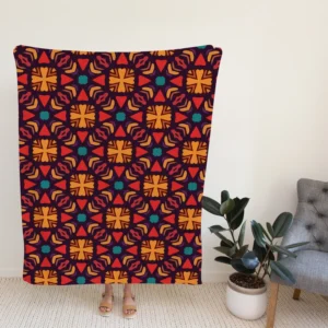 Aztec Falk Art Abstract Pattern Fleece Blanket