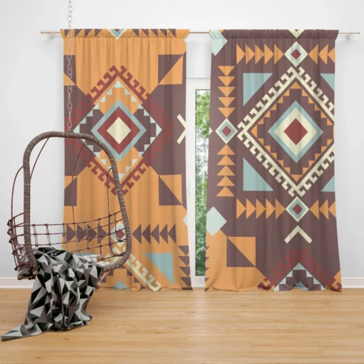 Aztec Navaho Geometrics Curtain