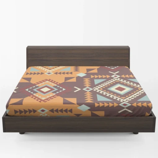 Aztec Navaho Geometrics Fitted Sheet 1