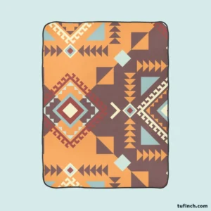 Aztec Navaho Geometrics Fleece Blanket 1