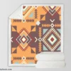 Aztec Navaho Geometrics Sherpa Fleece Blanket