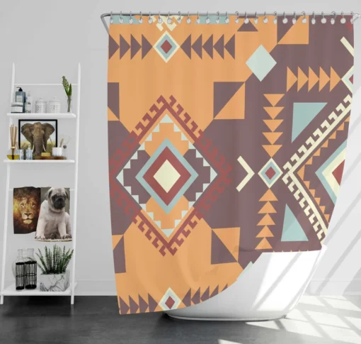 Aztec Navaho Geometrics Shower Curtain