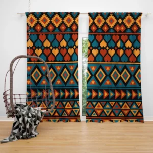 Aztec Pattern Design Curtain