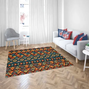 Aztec Pattern Design Rug 2