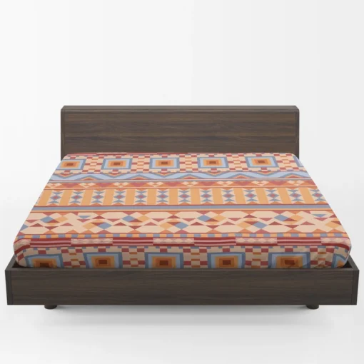 Aztec Traditional Tribal Fitted Sheet 1