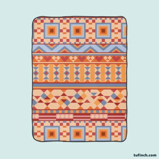 Aztec Traditional Tribal Fleece Blanket 1