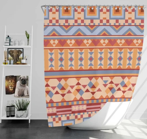 Aztec Traditional Tribal Shower Curtain