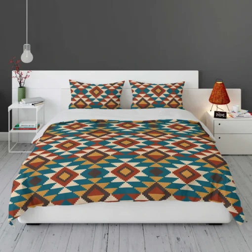 Aztec Tribal Argyle Design Bedding Set 1