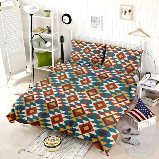 Aztec Tribal Argyle Design Bedding Set