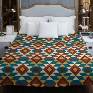 Aztec Tribal Argyle Design Duvet Cover