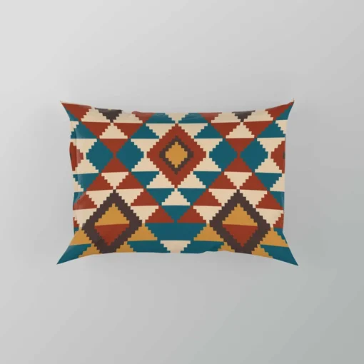 Aztec Tribal Argyle Design Pillow Case