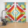 Aztec Tribal Colorful Design Curtain