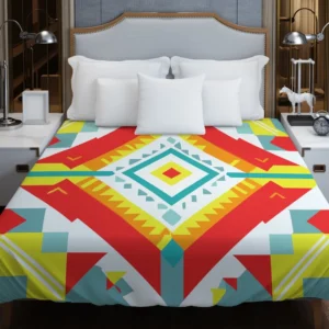 Aztec Tribal Colorful Design Duvet Cover