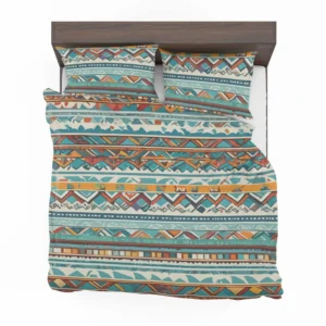 Aztec Vector White Background Pattern Bedding Set 2