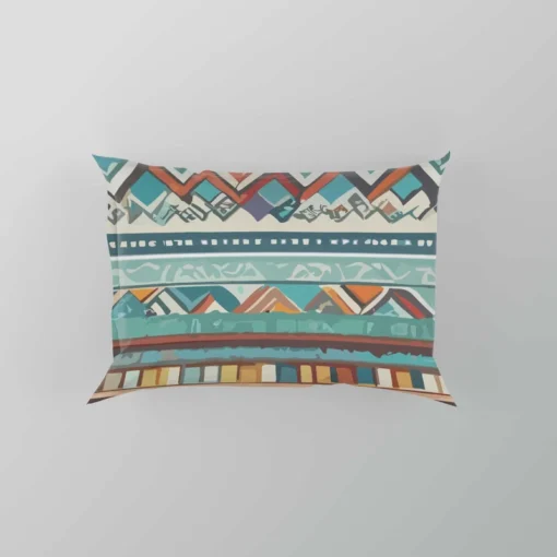 Aztec Vector White Background Pattern Pillow Case