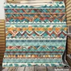 Aztec Vector White Background Pattern Quilt Blanket