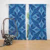 Azulejo Ikat Pattern Curtain