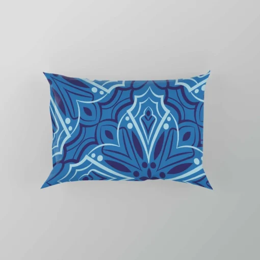 Azulejo Ikat Pattern Pillow Case